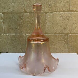 Vintage Fenton Pink 75th Anniversary Bell